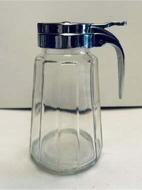 Vintage syrup dispenser.